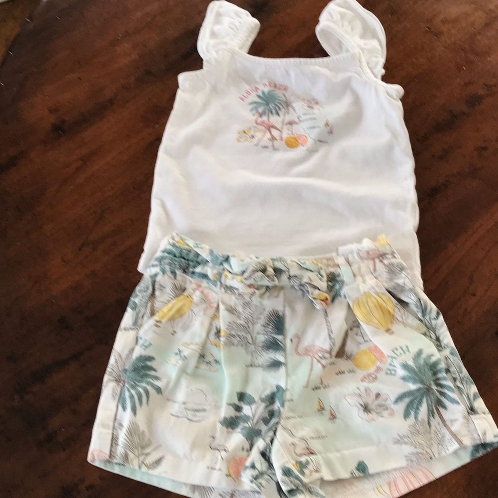 Janie and Jack Beach Themed Short Set